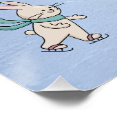 dierlijk Poster schaatsen (Hoek)