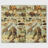  dierlijk print Afrikaanse wilde dieren Cadeaupapier (Vlak)