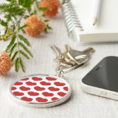 Dierlijk rond patroon sleutelhanger (Zijkant)