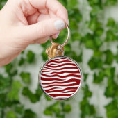 Dierlijk rond patroon sleutelhanger (Hand)