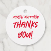 Dierlijk thema bedankjes labels (Achterkant)