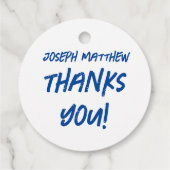 Dierlijk thema bedankjes labels (Achterkant)