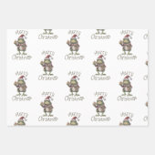 Dierlijk Verpakpapier Platte Blad Set van 3 Inpakpapier Vel (Voorkant 2)