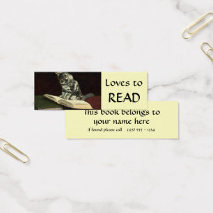  dierlijk, Victoriaans keukenboek met verkuistertj Mini Visitekaartjes