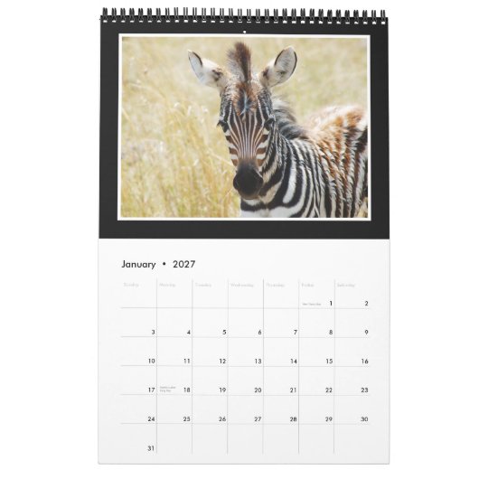 Dierlijk wild Afrika 2013 (ELK JAAR) Kalender (Jan 2027)