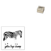 Dierlijk zwart Zebra Rubberstempel (Gestempeld)