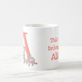 Dierlijke ABC A is bestemd voor aardvarkmok Koffiemok (Center)