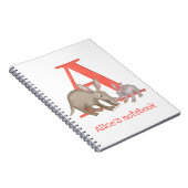 Dierlijke ABC A is voor aardvarknotitieboek Notitieboek (Rechterzijde)