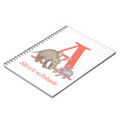 Dierlijke ABC A is voor aardvarknotitieboek Notitieboek (Linkerzijde)