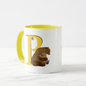 Dierlijke ABC B is bestemd voor de mok van beren (Voorkant links)