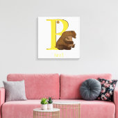 Dierlijke ABC B is bestemd voor het drukken van be Canvas Afdruk (Insitu (Woonkamer))