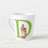 Dierlijke ABC D is bestemd voor dik-dik latte mok (Linkerhoek)