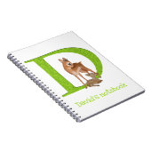 Dierlijke ABC D is voor dik-dik notitieboek (Rechterzijde)