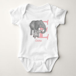 Dierlijke ABC E is bestemd voor een olifant-baby l Romper