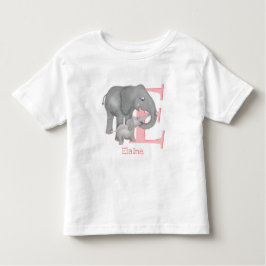 Dierlijke ABC E is bestemd voor olifant T-shirt