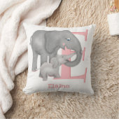 Dierlijke ABC E is bestemd voor olifantenkussenuss Kussen (Deken)