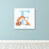 Dierlijke ABC F is bestemd voor de afdruk van voss Canvas Afdruk (Insitu (Houten vloer))