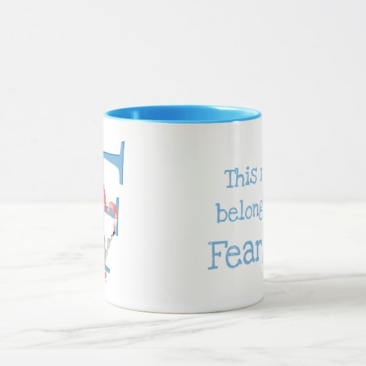 Dierlijke ABC F is bestemd voor de mok van flaming (Midden)