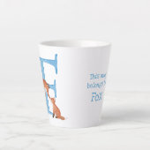 Dierlijke ABC F is bestemd voor de mok van fox lat (Voorkant)