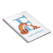 Dierlijke ABC F is bestemd voor vossen notitieboek (Rechterzijde)