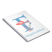 Dierlijke ABC F is voor flamingo notitieboek (Rechterzijde)