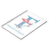 Dierlijke ABC F is voor flamingo notitieboek (Linkerzijde)