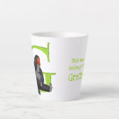 Dierlijke ABC G is voor gorilla latte mok (Voorkant)
