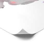 Dierlijke ABC H is bestemd voor hippo-afdrukken Poster (Hoek)