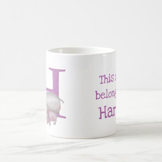 Dierlijke ABC H is bestemd voor hippo-mok Koffiemok (Center)