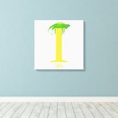 Dierlijke ABC I is bestemd voor het drukken van le Canvas Afdruk (Insitu (Houten vloer))