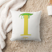 Dierlijke ABC I is voor iguaankussen Kussen (Deken)