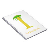 Dierlijke ABC I is voor notitieboek voor iguana (Rechterzijde)