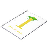 Dierlijke ABC I is voor notitieboek voor iguana (Linkerzijde)