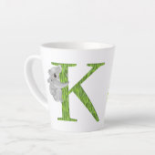 Dierlijke ABC K is bestemd voor koala latte mok (Linkerhoek)