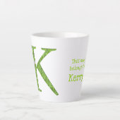 Dierlijke ABC K is bestemd voor koala latte mok (Voorkant)