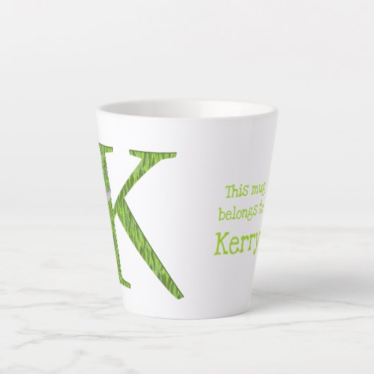 Dierlijke ABC K is bestemd voor koala latte mok (Voorkant)