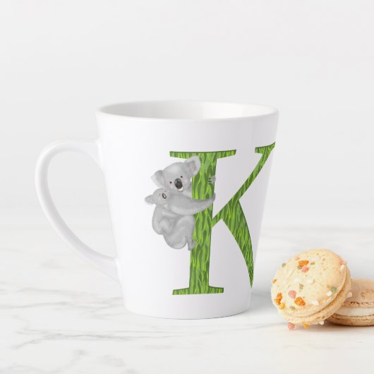 Dierlijke ABC K is bestemd voor koala latte mok (In situ)
