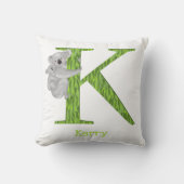 Dierlijke ABC K is voor koala-kussen Kussen (Voorkant)