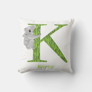 Dierlijke ABC K is voor koala-kussen Kussen