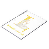 Dierlijke ABC L is bestemd voor lama-notitieboek Notitieboek (Linkerzijde)