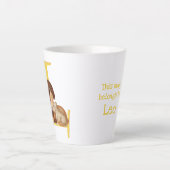 Dierlijke ABC L is voor leeuwenlatine mok (Voorkant)