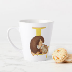 Dierlijke ABC L is voor leeuwenlatine mok