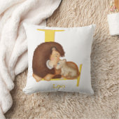 Dierlijke ABC L voor leeuwenkussen Kussen (Deken)