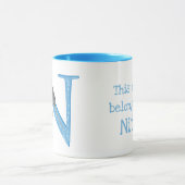 Dierlijke ABC N is bestemd voor narwaliteit mok (Midden)