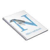 Dierlijke ABC N is bestemd voor narwaliteit notiti Notitieboek (Rechterzijde)