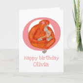 Dierlijke ABC O is een orangutan verjaardagskaart Kaart (Voorkant)