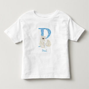 Dierlijke ABC P is voor polair beer T-shirt