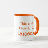 Dierlijke ABC Q is voor de quollingsmok Mok (Voorkant rechts)