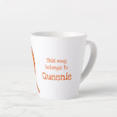 Dierlijke ABC Q is voor quolllatte mok (Rechterhoek)