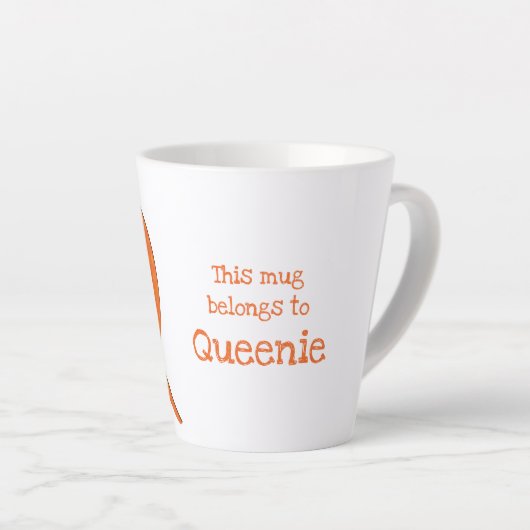 Dierlijke ABC Q is voor quolllatte mok (Rechterhoek)